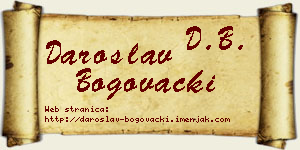 Daroslav Bogovački vizit kartica